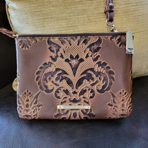 NWOT RARE Brahmin Fresco Brown Medallion Crossbody Bag Purse